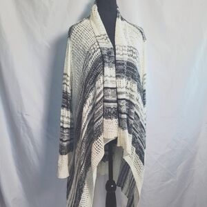 Absolutely Famous Open Knit Draped Flowy Cardigan Size 2'
